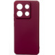  Силіконова накладка Soft Silicone Case для Xiaomi Redmi Note 13 Pro 5G/Poco X6 5G Burgundy