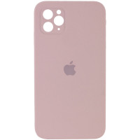 Силиконовая накладка Silicone Case Square iPhone 12 Pro Max Pink Sand