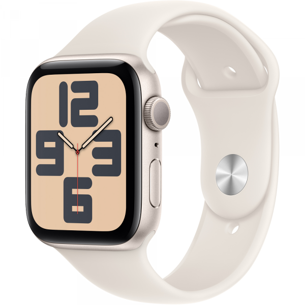  Смарт-годинник Apple Watch SE 2024 GPS 40mm Starlight Aluminium Case with Starlight Sport Band - M/L (MXEG3QH/A)