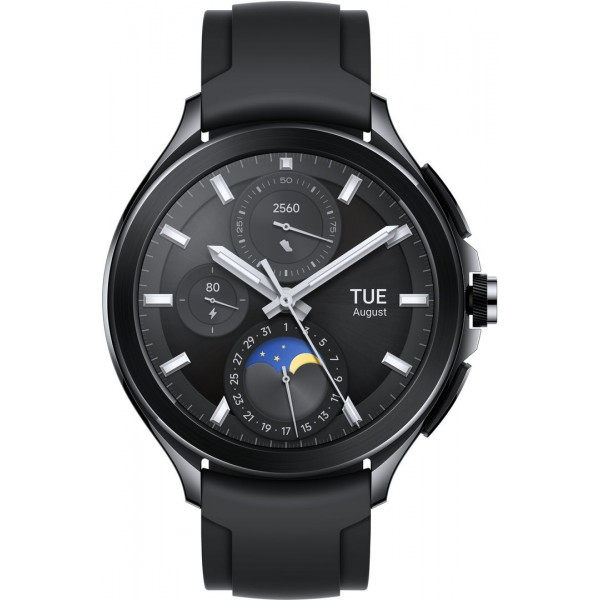  Смарт-годинник Xiaomi Watch 2 Pro Bluetooth Black Case with Black Fluororubber Strap (BHR7211GL)