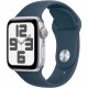  Смартгодинник Apple Watch SE GPS 40mm Silver Aluminium Case with Storm Blue Sport Band – M/L