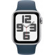  Смарт-час Apple Watch SE GPS 40mm Silver Aluminium Case with Storm Blue Sport Band – S/M