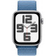  Смарт-час Apple Watch SE GPS 44mm Silver Aluminium Case with Winter Blue Sport Loop
