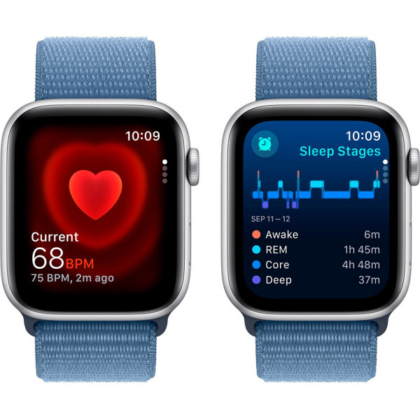  Смарт-час Apple Watch SE GPS 44mm Silver Aluminium Case with Winter Blue Sport Loop