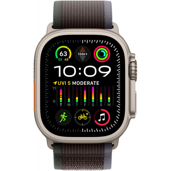  Смарт-час Apple Watch Ultra 2 GPS + Cellular, 49mm Titanium Case with Blue/Black Trail Loop – M/L