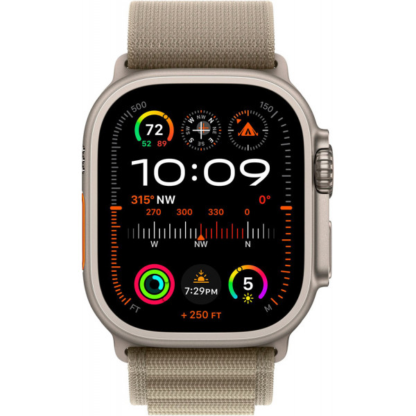  Смарт-час Apple Watch Ultra 2 GPS + Cellular, 49mm Titanium Case with Olive Alpine Loop – Small