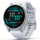  Смарт-часы Garmin Fenix 8 43mm AMOLED Silver Bezel with Whitestone Silicone Band (010-02903-00/06)