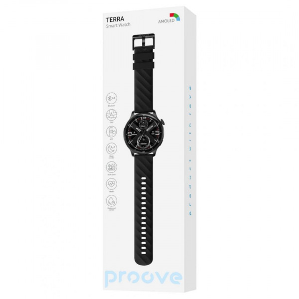  Смарт-годинник Proove Terra with GPS Black (SWTR00006401)