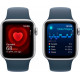  Смартгодинник Apple Watch SE GPS 40mm Silver Aluminium Case with Storm Blue Sport Band – S/M