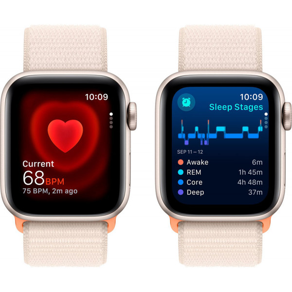  Смартгодинник Apple Watch SE GPS 40mm Starlight Aluminium Case with Starlight Sport Loop