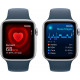  Смартгодинник Apple Watch SE GPS 44mm Silver Aluminium Case with Storm Blue Sport Band – M/L