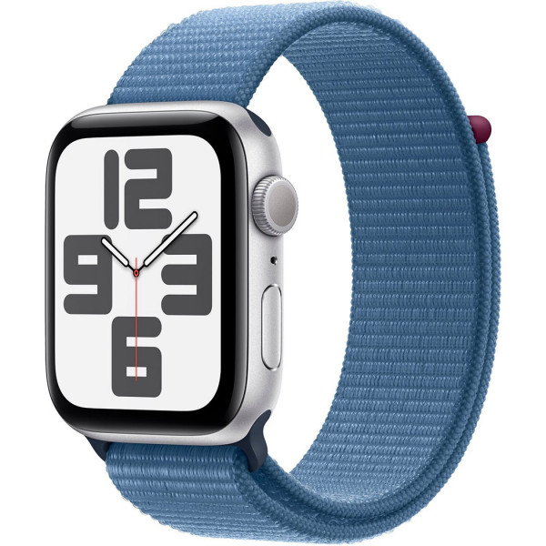  Смартгодинник Apple Watch SE GPS 44mm Silver Aluminium Case with Winter Blue Sport Loop