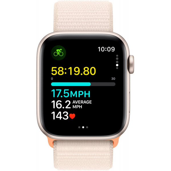 Смарт-час Apple Watch SE GPS 44mm Starlight Aluminium Case with Starlight Sport Loop