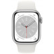  Смартгодинник Apple Watch Series 8 GPS 41mm Silver Aluminium Case with White Sport Band