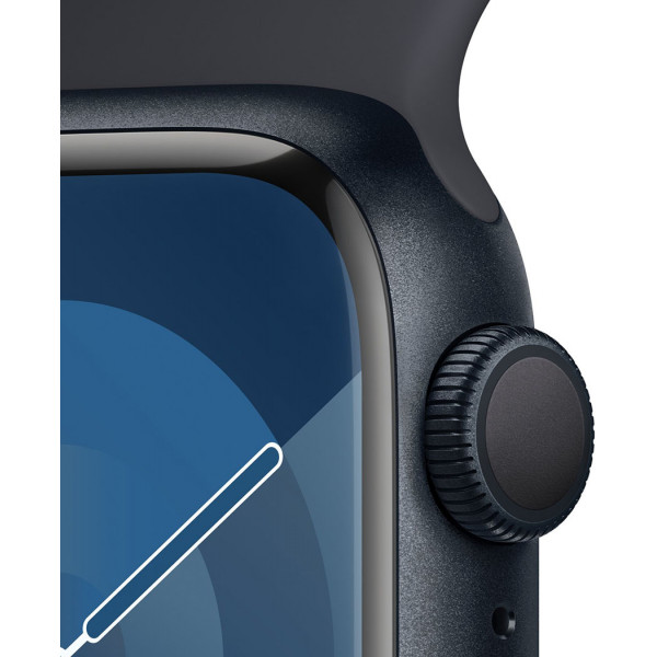  Смартчас Apple Watch Series 9 GPS 41mm Midnight Aluminium Case with Midnight Sport Band – S/M