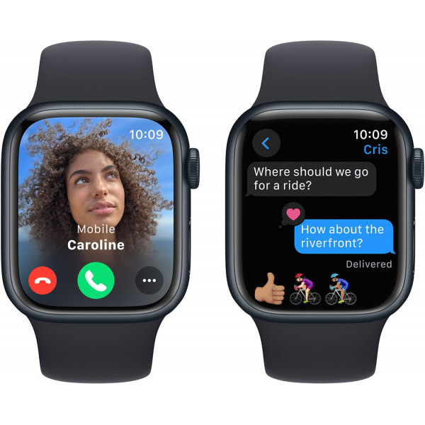  Смартчас Apple Watch Series 9 GPS 41mm Midnight Aluminium Case with Midnight Sport Band – S/M