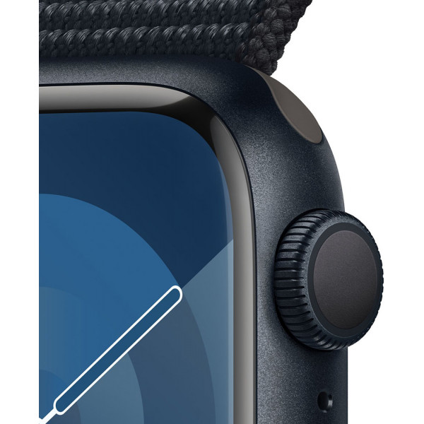  Смартгодинник Apple Watch Series 9 GPS 41mm Midnight Aluminium Case with Midnight Sport Loop