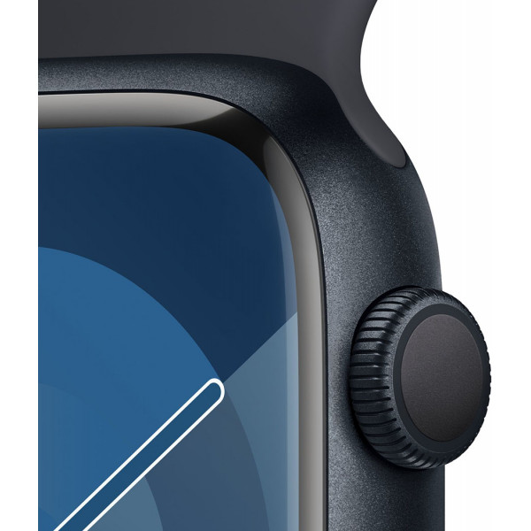  Смартгодинник Apple Watch Series 9 GPS 45mm Midnight Aluminium Case with Midnight Sport Band – M/L