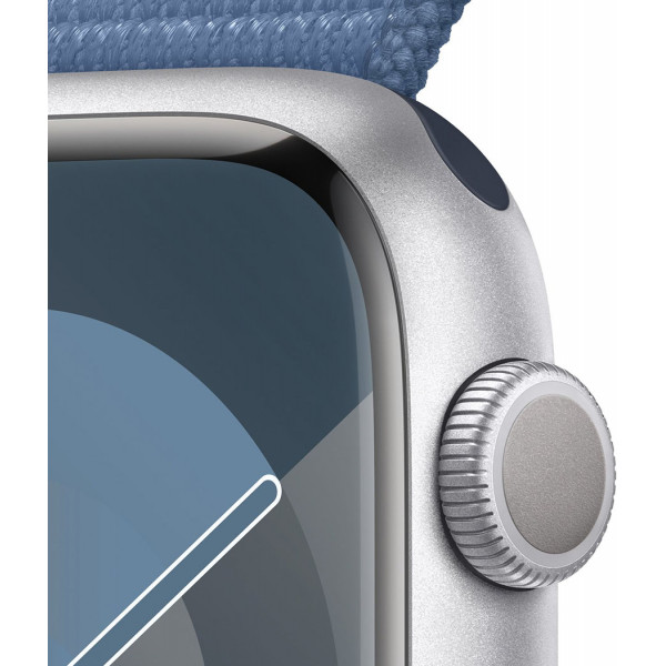  Смарт-час Apple Watch Series 9 GPS 45mm Silver Aluminium Case with Winter Blue Sport Loop