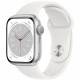  Смартчас Apple Watch Series 8 GPS 41mm Silver Aluminium Case with White Sport Band