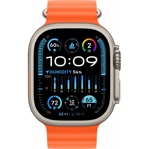  Смартчаси Apple Watch Ultra 2 GPS + Cellular, 49mm Titanium Case with Orange Ocean Band