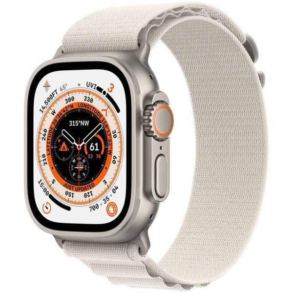  Смартчаси Apple Watch Ultra GPS + Cellular 49mm Titanium Case with Starlight Alpine Loop Medium