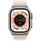  Смартчаси Apple Watch Ultra GPS + Cellular 49mm Titanium Case with Starlight Alpine Loop Medium