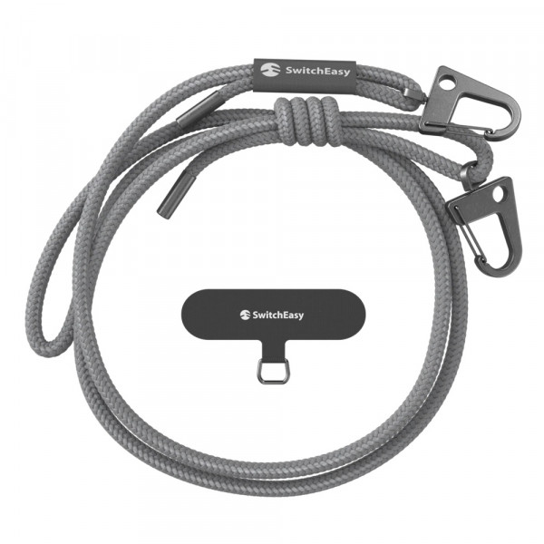  Універсальний ремінець Switcheasy with EasyStrap Card 6mm 2023 Grey (SPHIPH154GR23)