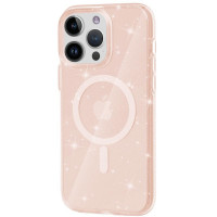 Чехол Galaxy Sparkle MagFit для iPhone 15 Pro Max Gold+Glitter