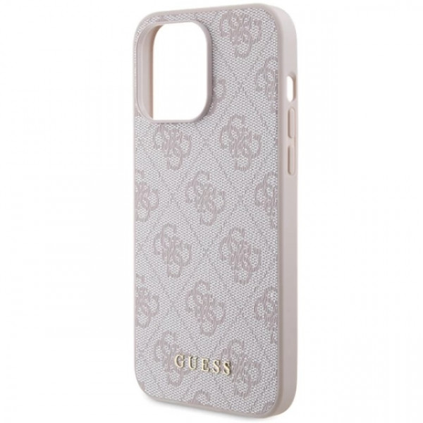  Чохол Guess 4G Metal Gold для iPhone 14 Pro Max Pink (GUHCP14XG4GFPI)