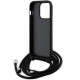  Чехол Karl Lagerfeld Crossbody Saffiano Metal Pin Karl  Choupette для iPhone 14 Pro Black (KLHCP14LSAKCPSK)