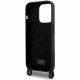  Чехол Karl Lagerfeld Crossbody Silicone Ikonik для iPhone 15 Pro Max Black (KLHCP15XSCBSKNK)