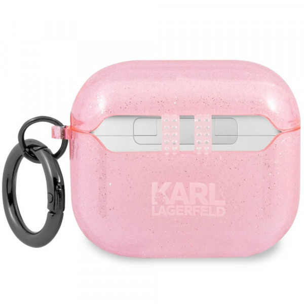  Чехол Karl Lagerfeld Glitter Choupette для AirPods 3 Pink (KLA3UCHGP)