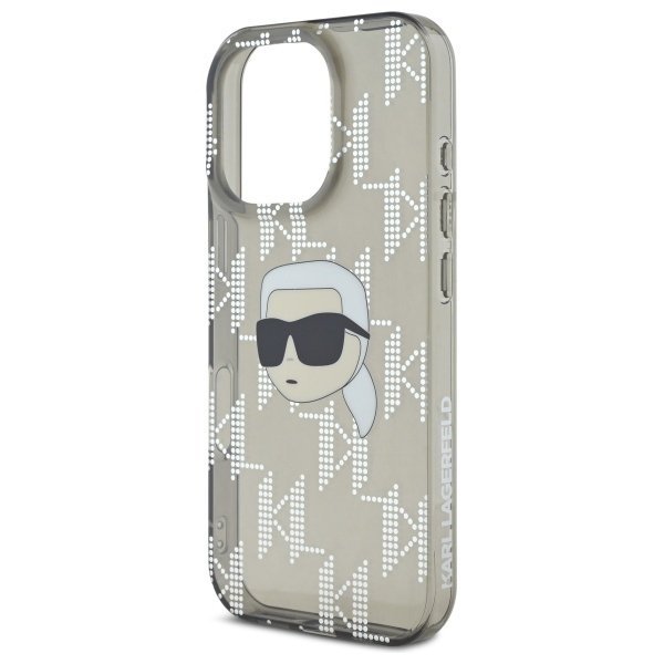  Чехол Karl Lagerfeld IML Karl Head  Monogram для iPhone 16 Pro Max Black (KLHCP16XHKLPKHK)