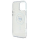  Чехол Karl Lagerfeld IML Metal Choupette Head для iPhone 16 Pro White with MagSafe (KLHMP16LHLSCHH)