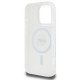  Чехол Karl Lagerfeld IML Metal Karl Head для iPhone 16 Pro White with MagSafe (KLHMP16LHLSKIH)