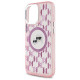  Чехол Karl Lagerfeld IML Monogram Karl  Choupette Head для iPhone 16 Pro Max Pink with MagSafe (KLHMP16XHMCKMHP)