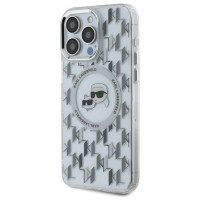 Чохол Karl Lagerfeld IML Monogram Karl &amp; Choupette Head для iPhone 16 Pro Max Transparent with MagSafe (KLHMP16XHMCKMHT)