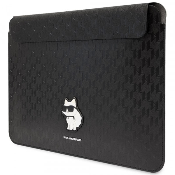  Чохол Karl Lagerfeld Saffiano Monogram Choupette для MacBook 14 Black (KLCS14SAKHPCK)