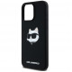  Чехол Karl Lagerfeld Silicone Choupette Head для iPhone 15 Pro Black with MagSafe (KLHMP15LSCHPPLK)