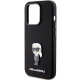  Чехол Karl Lagerfeld Silicone Ikonik Metal Pin для iPhone 15 Pro Black (KLHCP15LSMHKNPK)