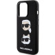  Чохол Karl Lagerfeld Silicone Karl amp; Choupette Head для iPhone 15 Pro Max Black (KLHCP15XSDHKCNK)