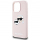  Чехол Karl Lagerfeld Silicone Karl  Choupette Head для iPhone 15 Pro Pink with MagSafe (KLHMP15LSKCHPPLP)
