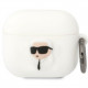  Чехол Karl Lagerfeld Silicone Karl Head 3D для AirPods Pro 2 White (KLAP2RUNIKH)