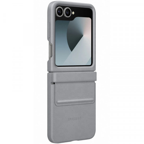  Чохол Leather Case для Samsung Flip 6 Gray (AAA)