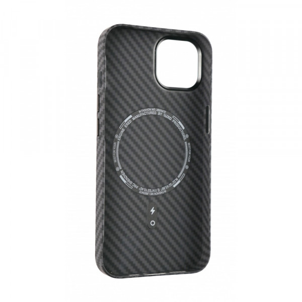  Чехол Luxo Free Air CarBon with MagSafe iPhone 12/12 Pro Black