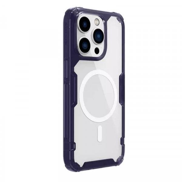  Чехол Nillkin Nature Pro Magnetic для iPhone 14 Pro Dark Purple Transparent
