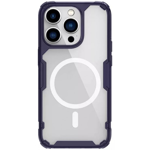  Чехол Nillkin Nature Pro Magnetic для iPhone 14 Pro Dark Purple Transparent