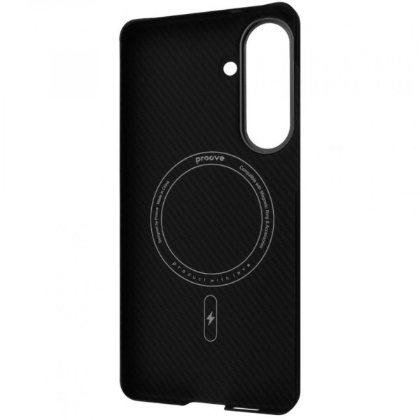  Чохол Proove Carbon Slim with Magnetic Ring для Samsung Galaxy S26 Black (PCCSSGSO2602)