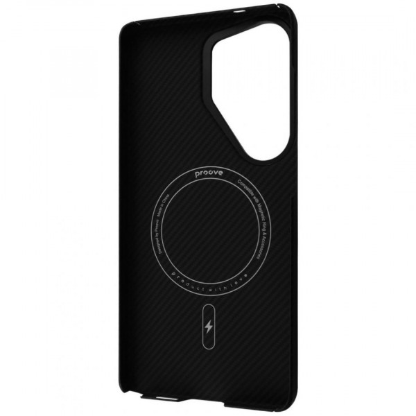  Чохол Proove Carbon Slim with Magnetic Ring для Samsung Galaxy S26 Ultra Black (PCCSSGSU2602)